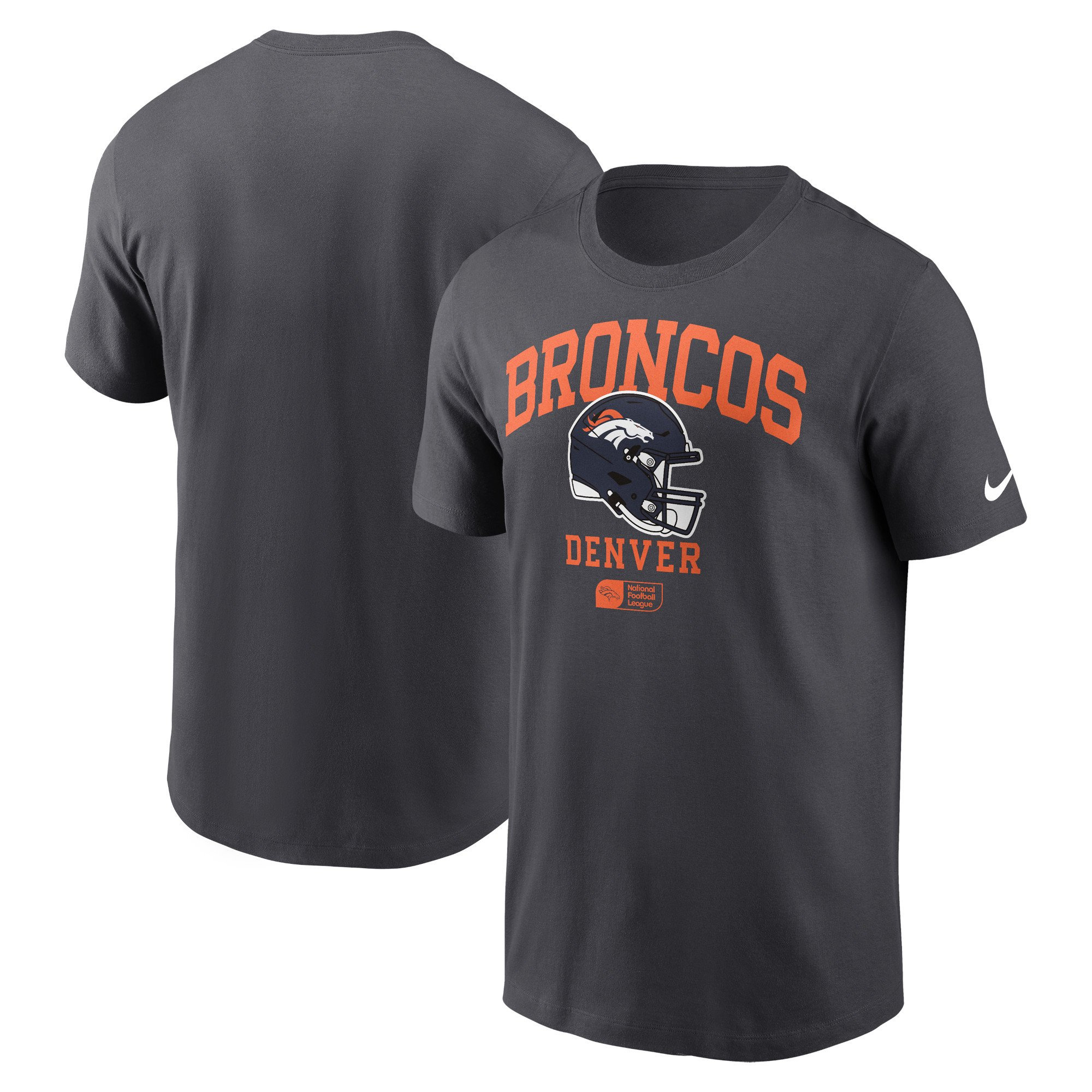 Men 2025 NFL Denver Broncos Grey T shirts